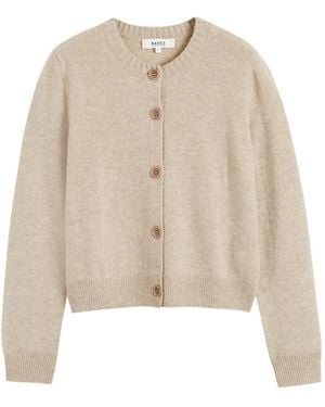Chinti & Parker Crew-Neck Cardigan - Natural