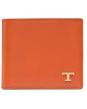Tod's Portemonnaie Mit Logo-Schild - Orange