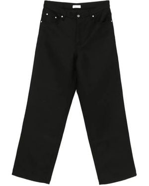 Sandro Pantalones Con Trabillas Y Bolsillo Lateral - Negro