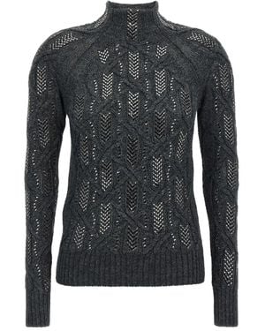 Ermanno Scervino Jersey con detalles de cristal - Negro