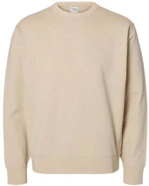 SELECTED Pullover Mit Rundem Ausschnitt - Natur