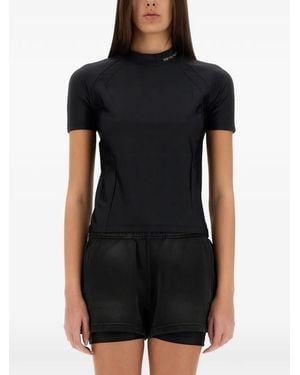 T By Alexander Wang Logo-Detail T-Shirt - Black