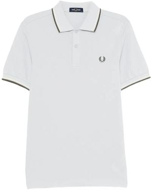 Fred Perry Twin Tipped Polo - White