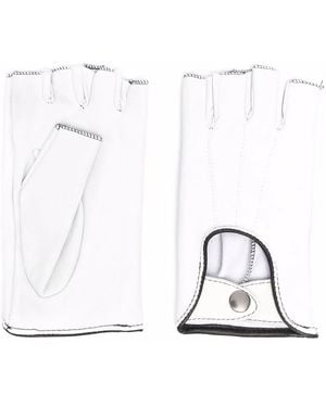 Manokhi Stitch-Detail Gloves - White
