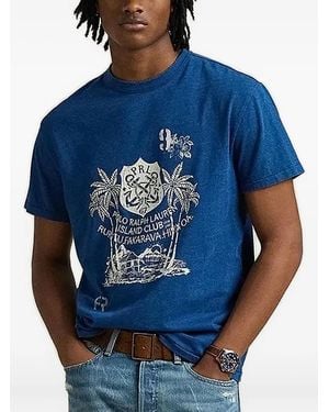 Polo Ralph Lauren Graphic-print T-shirt - Blau