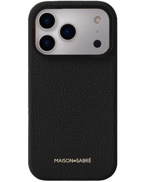 Maison De Sabre Leather Iphone 17 Pro Max Case - Black