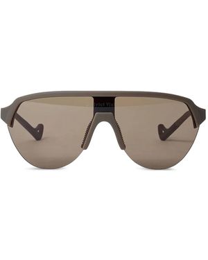 District Vision Nagata Speed Blade Sunglasses - Brown