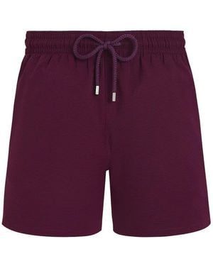 Vilebrequin Micro-Perforated Swim Shorts - Purple