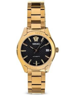 Versace Medusa Greca 42Mm Watch - Metallic