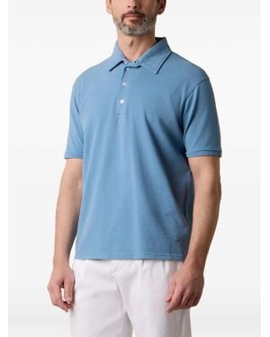 Brooks Brothers Washed Cotton-Pique Polo Shirt - Blue