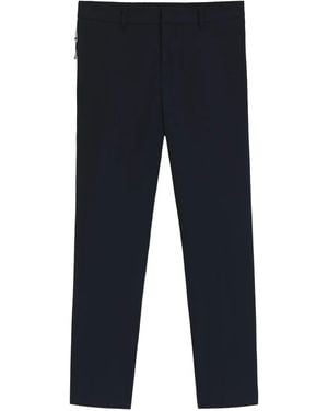 BOSS Concealed-Fastening Trousers - Blue