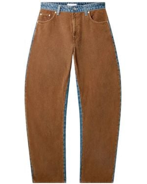 Stella McCartney Corduroy-Panelled Jeans - White