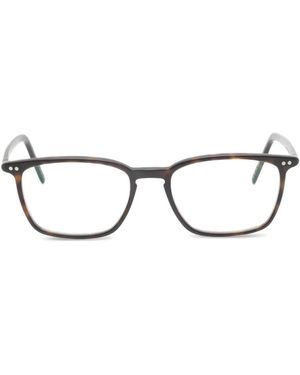 Lunor Brille Mit Eckigem Gestell - Braun