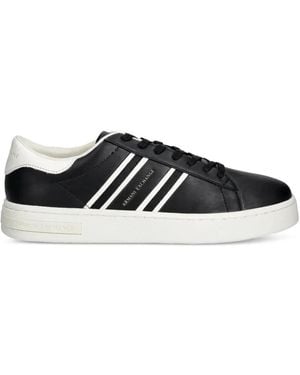 ARMANI EXCHANGE ストライプ スニーカー - ホワイト