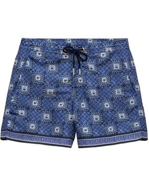 CHE Telha Zwembroek Met Grafische Print - Blauw