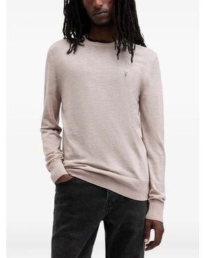 AllSaints Pullover mit rundem Ausschnitt - Natur