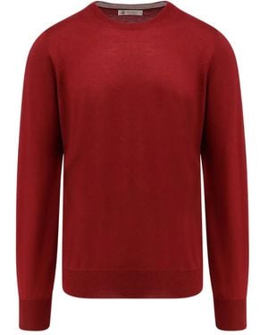 Brunello Cucinelli Round-Neck Cashmere Jumper - Red