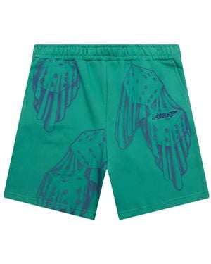 AWAKE NY Joggingshorts mit Würfel-Print - Grün