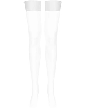 Maison Close Bas De Transparent Sans Coutures - Blanc