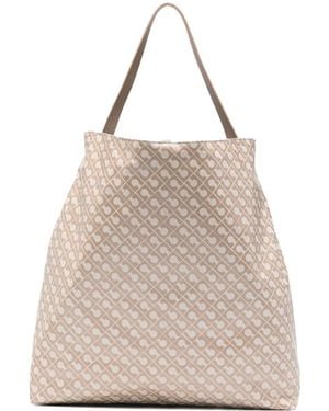 Gherardini Patterned Tote Bag - Natural