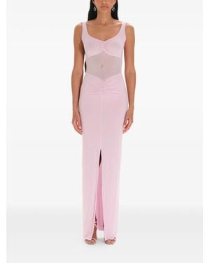 MANURI Kristen 2.5 Bead-Detail Maxi Dress - Pink