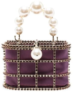 Rosantica Borsa A Secchiello Holli Mini Con Decorazione - Bianco