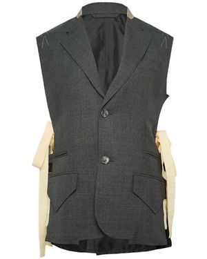 SONIA CARRASCO Side-Cut Gilet Jacket - Black