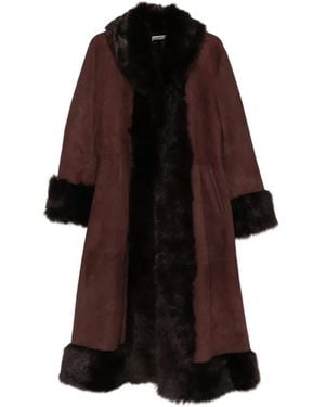 Nour Hammour Einreihiger Mantel - Rot