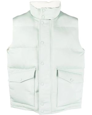 McQueen Logo-Print Gilet - White