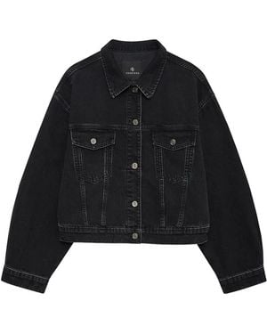Anine Bing Quincy Button-Up Jacket - Black
