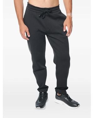 ARMANI EXCHANGE Drawstring-Waist Track Trousers - Black