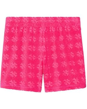 Tory Burch Shorts aus Frottee-Jacquard - Pink