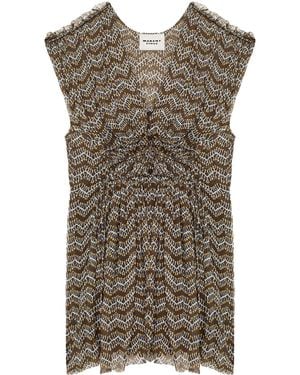 Isabel Marant Anawa Mini Dress - Grey