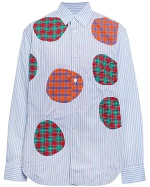 Comme des Garçons Tartan cotton shirt - Weiß