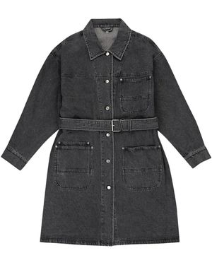 CALLIPYGIAN Chaqueta vaquera con cinturón - Negro