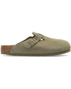 Birkenstock Suede Leather Sandals - Green