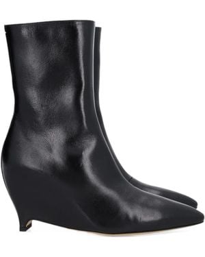 Maison Margiela Heel-Less Wedge Ankle Boots - Black