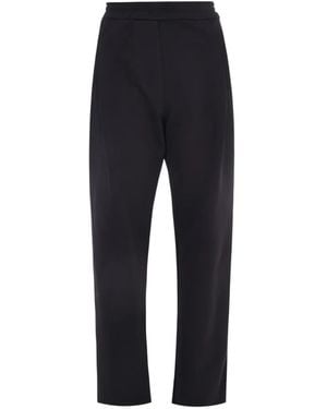A PAPER KID Crystal-Embellished Pleated Pants - Blue
