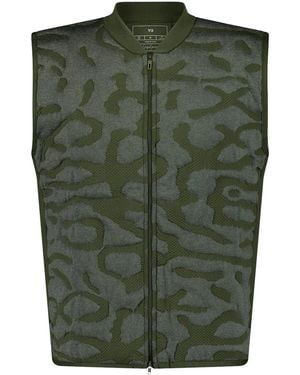 Y-3 Zip-Up Gilet - Green