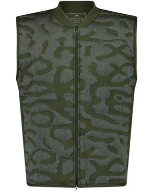 Y-3 Zip-Up Gilet - Green