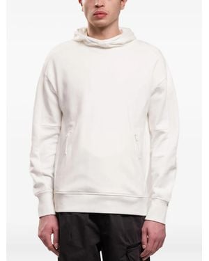 C.P. Company Sudadera con capucha y detalle Lens - Blanco