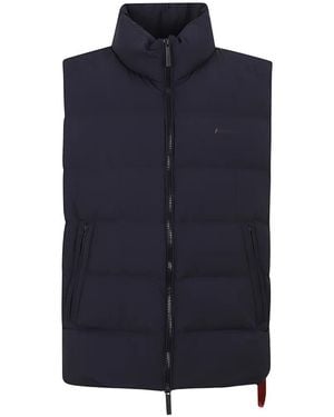 AFTER LABEL Quilted Zip-Up Gilet - Blue