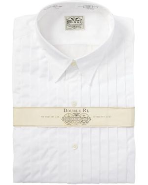 RRL Pleated Tuxedo Shirt - White