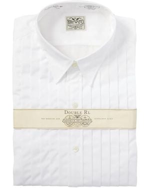 RRL Pleated Tuxedo Shirt - White