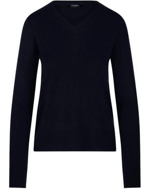 Max Mara V-neck sweater - Azul
