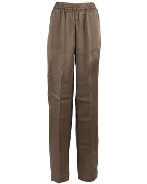 Aspesi Pantalon À Taille Élastiquée - Natural