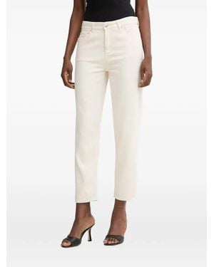ARMANI EXCHANGE Logo-Patch Jeans - White