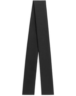 Dolce & Gabbana Wool Gabardine Scarf - Black