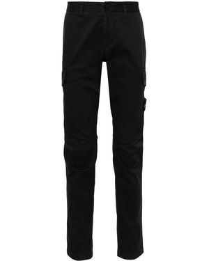 Stone Island コンパスバッジ スキニーパンツ - ブラック