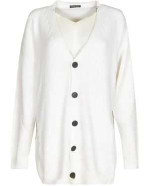 Ann Demeulemeester Cardigan Mit Knöpfen - Weiß